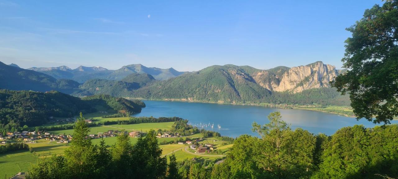 Bergvilla mit Seeblick - Mondsee Innerschwand Esterno foto