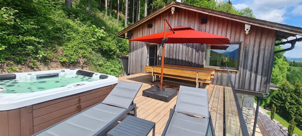 Bergvilla mit Seeblick - Mondsee Innerschwand Esterno foto