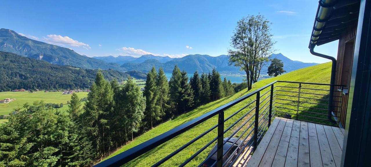 Bergvilla mit Seeblick - Mondsee Innerschwand Esterno foto